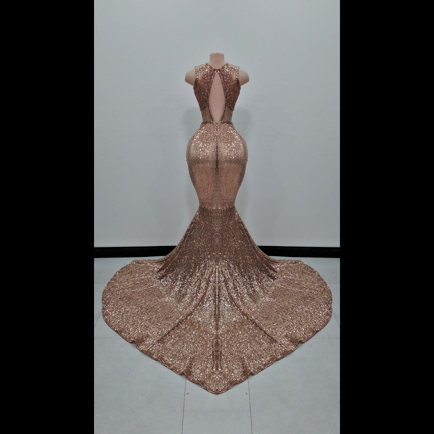 Naijah Sequin Rhinestone Mermaid Gown