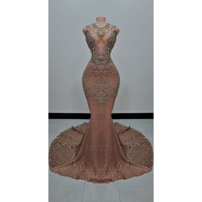 Naijah Sequin Rhinestone Mermaid Gown