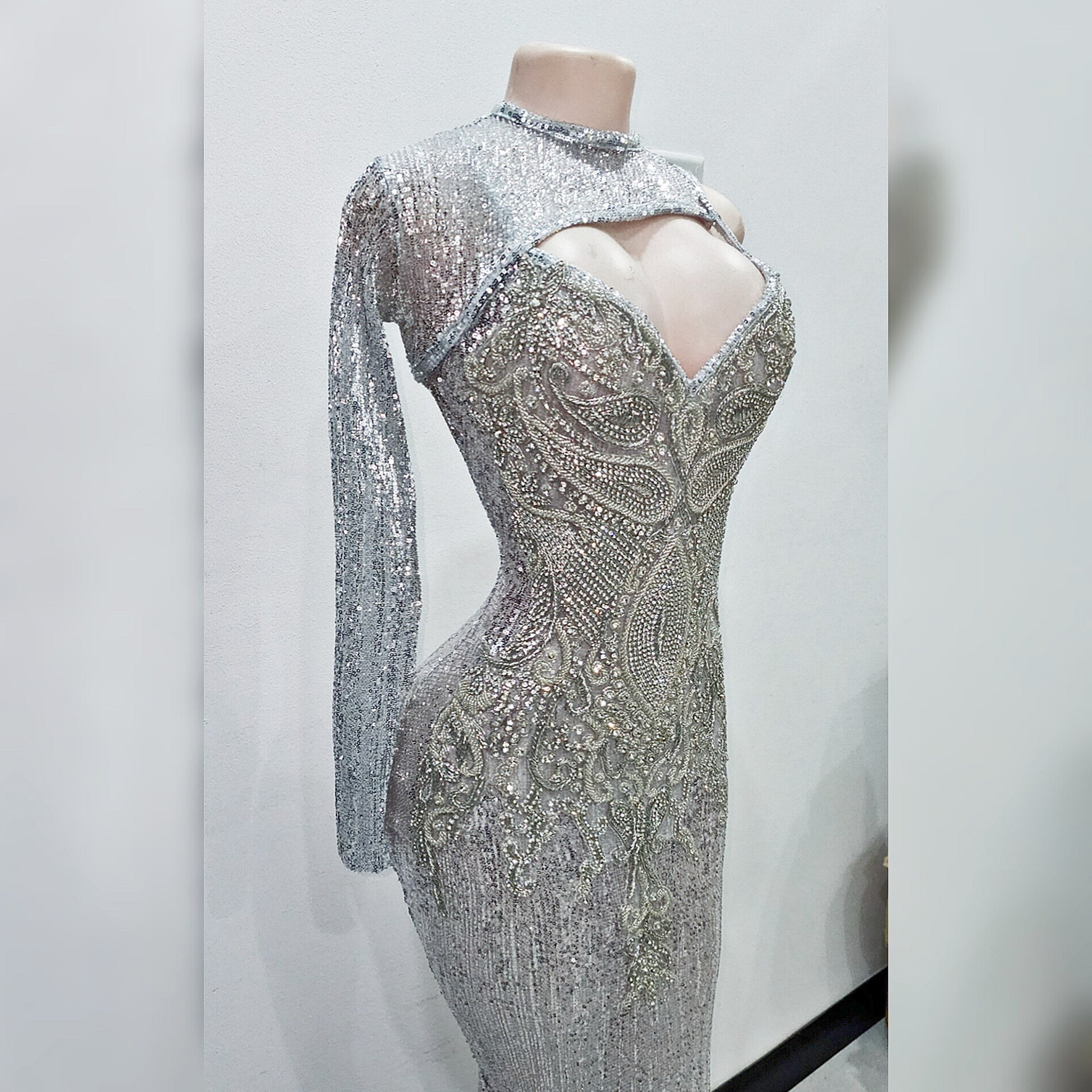 Sahara Viking Rhinestone Mermaid Dress.