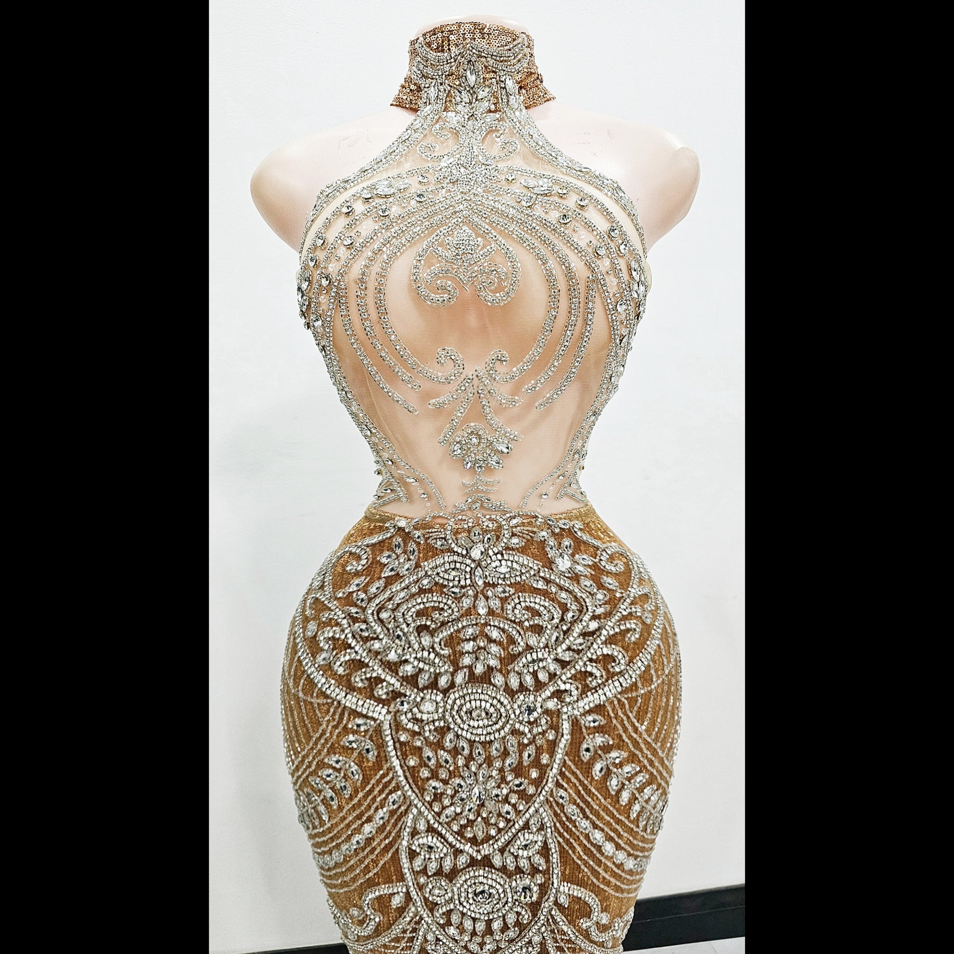 Turtle neck mermaid dress