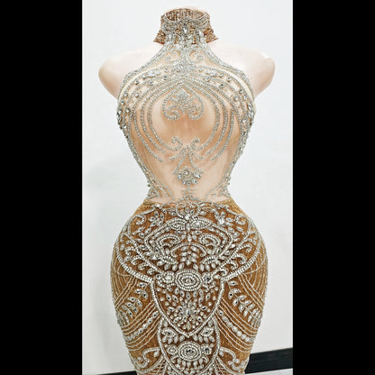 Turtle neck mermaid dress