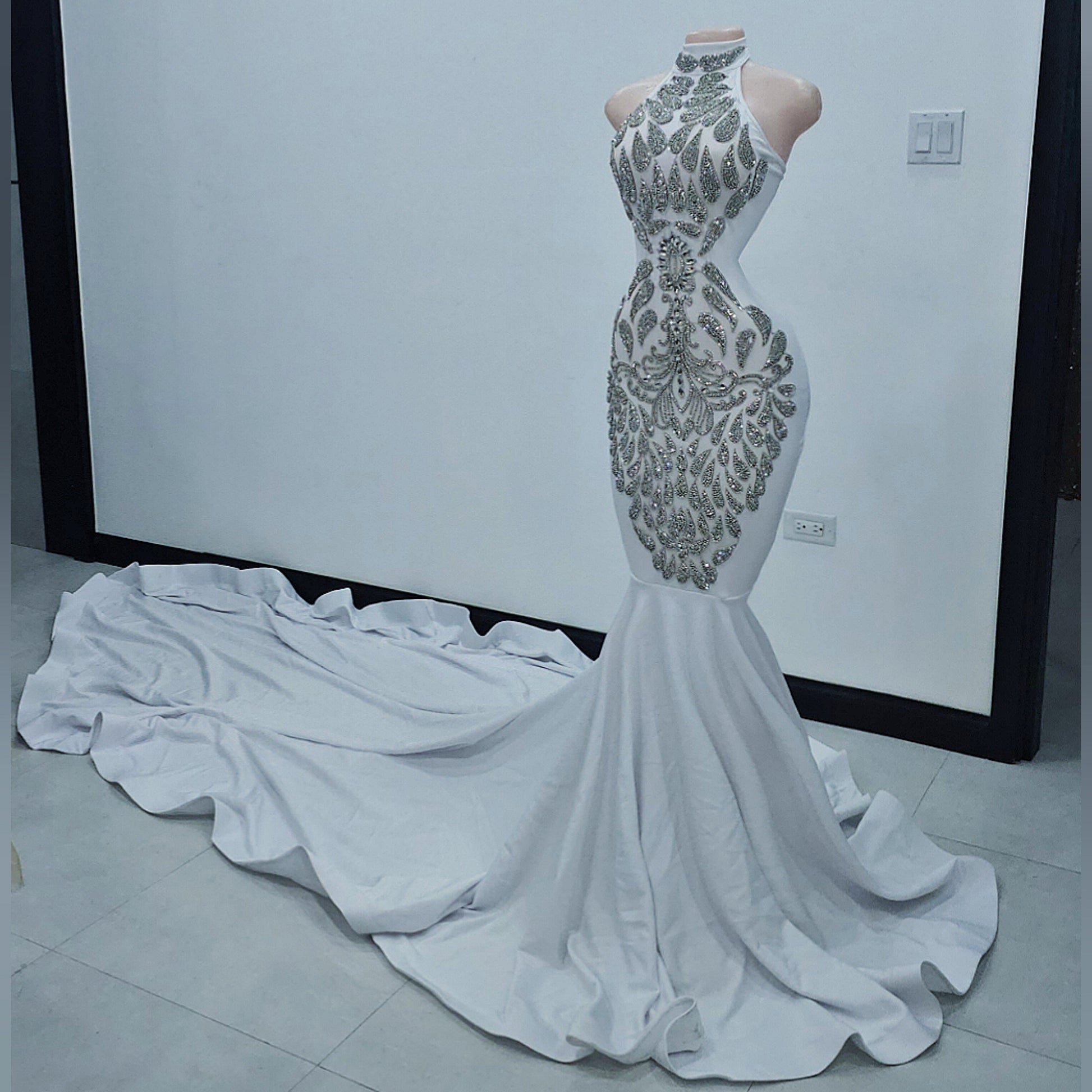 Rhinestone Wedding Gown