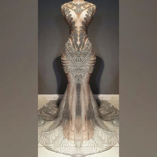 Naijah Rhinestone Mermaid Gown