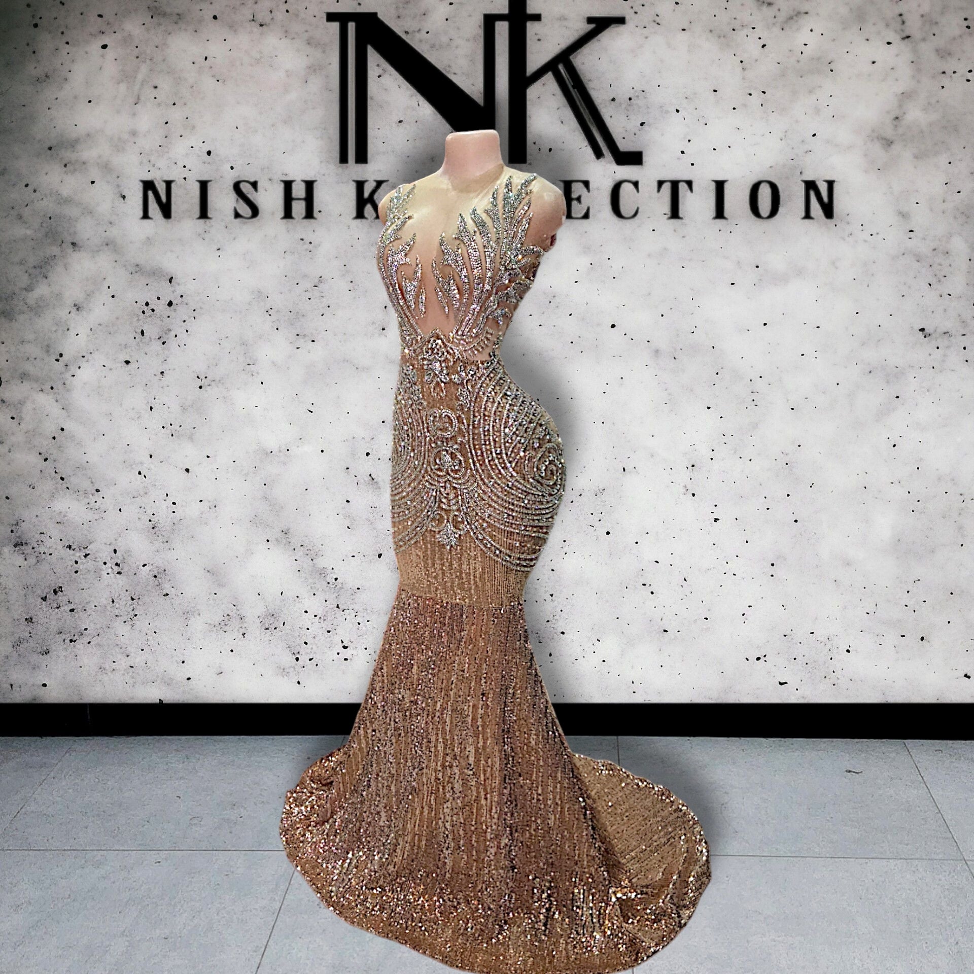 Rhinestone Mermaid dress