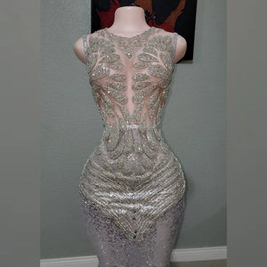 Rhinestone Mecca Mermaid Dress