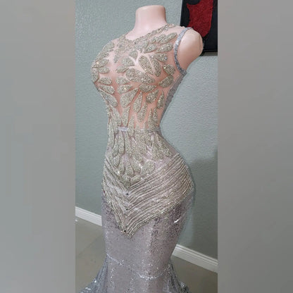 Rhinestone Mecca Sequin Mermaid Dress