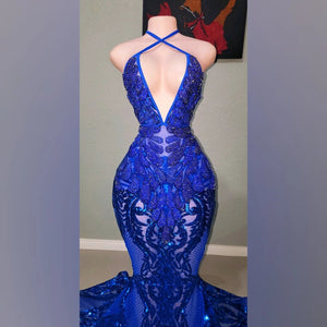 Blue Rhinestone Sequin Stella