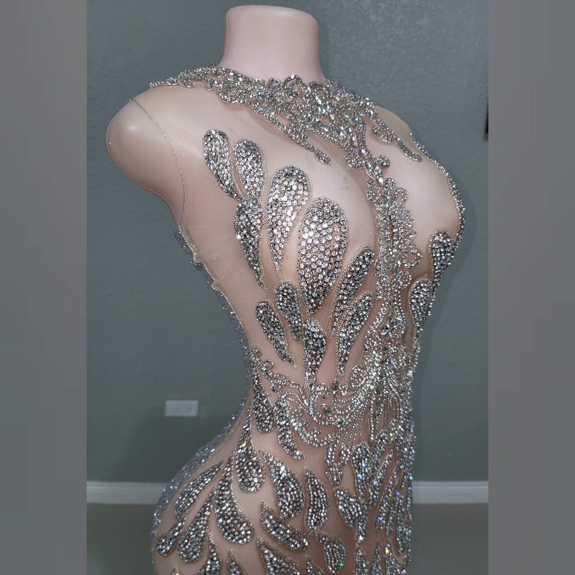 Diamond Phetish Feather Mermaid Dress