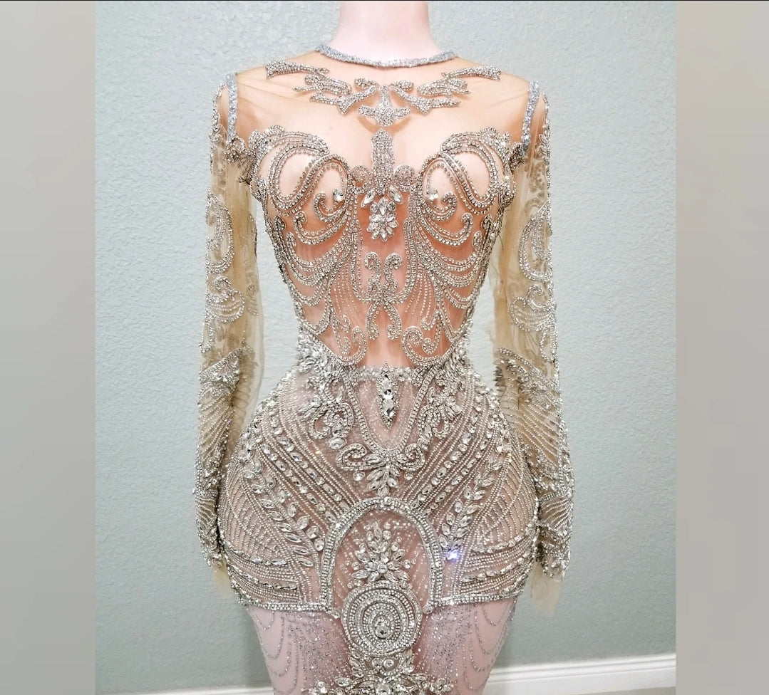 Diamond Asaran Rhinestone Gown